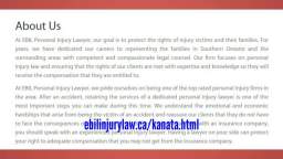 Accident Law Firm in Kanata ON - EBIL Personal Injury Lawyer (800) 259-7122