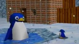 Jugando Mario 64 en la zona de el pingüino
