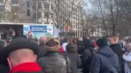 In Munich, people protest against the 59th Security Conference taking place in the city