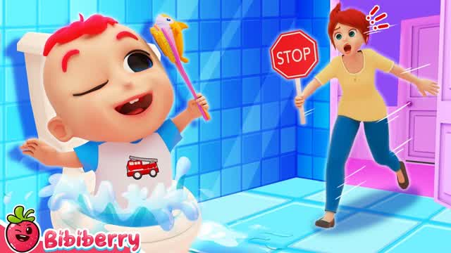 Don't Put Toys In The Potty 🚔 Baby Shark And More Bibiberry Nursery Rhymes & Kids Songs
