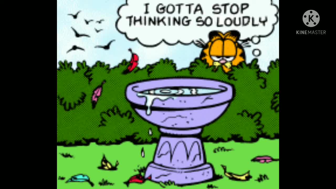 Birds Fly Away when Garfield Thinks too Loud
