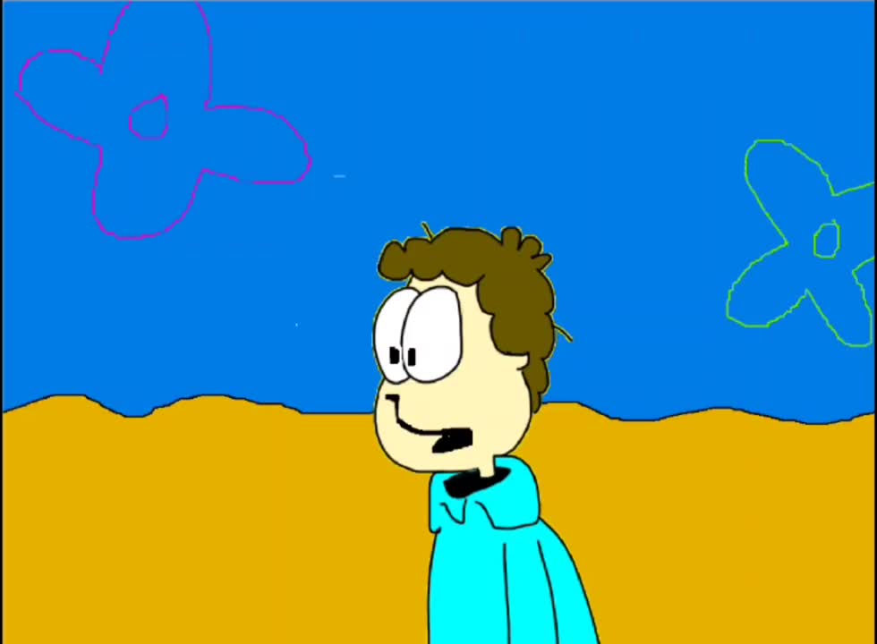 Jon Arbuckle in Bikini Bottom (Garfield and SpongeBob crossover)