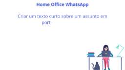 Criar um texto curto sobre um assunto em português ou inglês