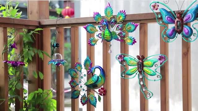 Transform Your Outdoor Oasis with Enchanting Butterfly Garden Decor!#solarlights#gardenlights