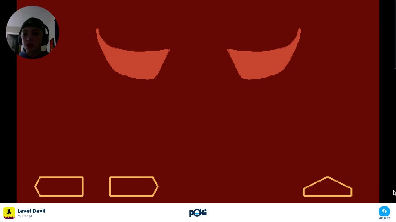 Playing level devil secret image at the end