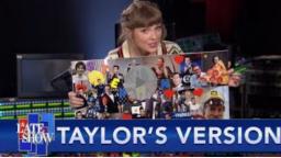 Taylor Swifts Mood Board Proves _Hey Stephen_ Isnt About Stephen Colbert (Or Does It_)