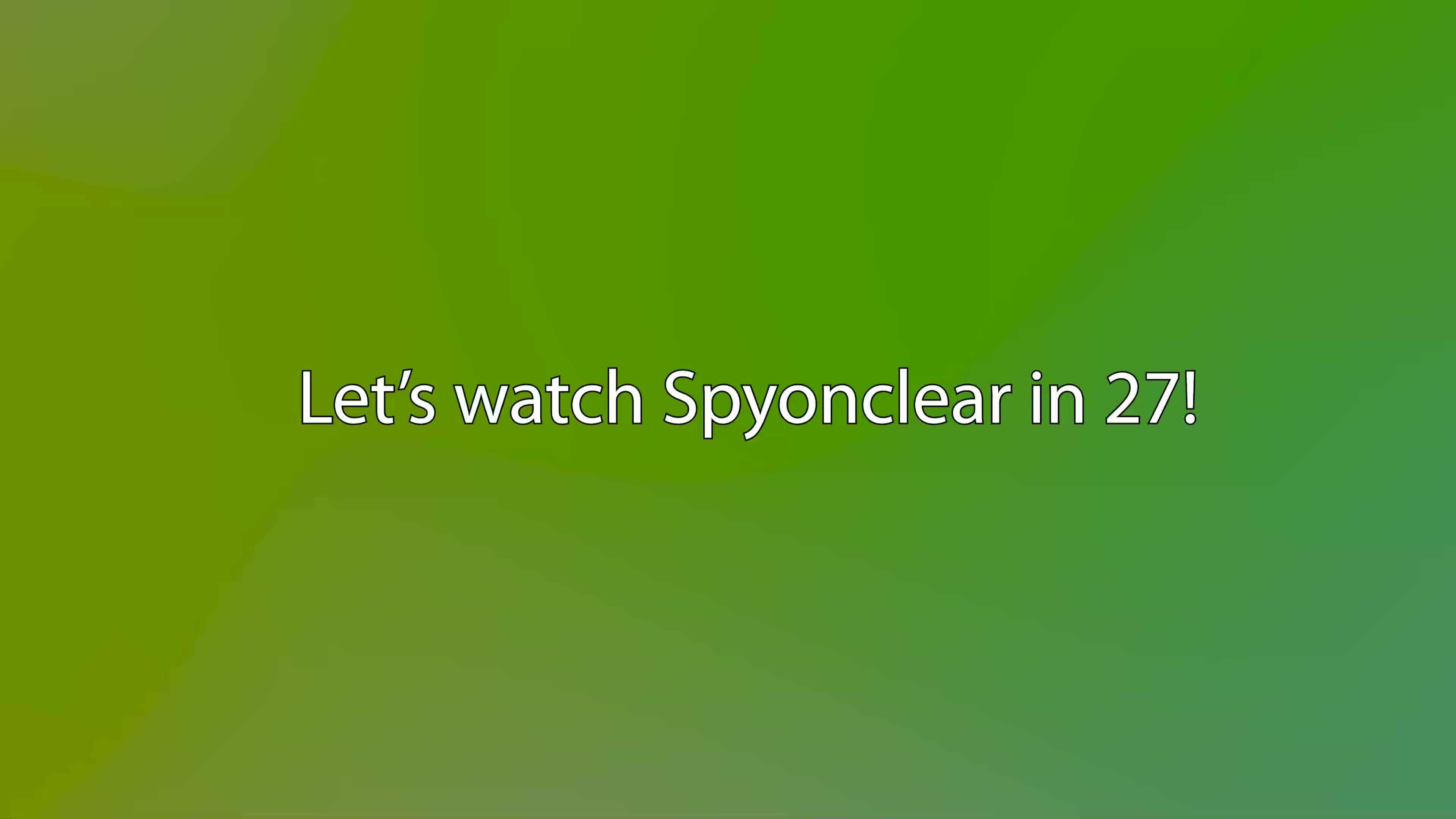 sdr Spyonclear intro