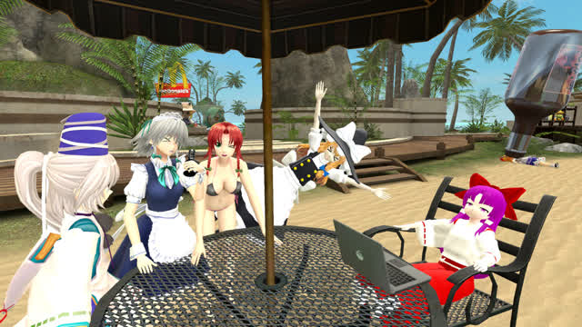 [Touhou GMOD] Reimu's Vacation!