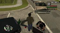 Playing GTA San Andreas/Grove Street member attack CJ