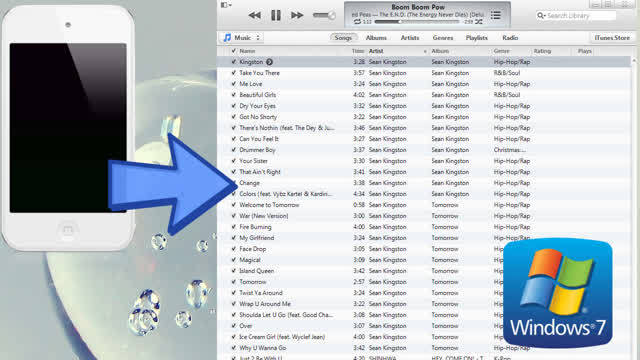 how to import all music from ipods or iphones over to your windows Pc.