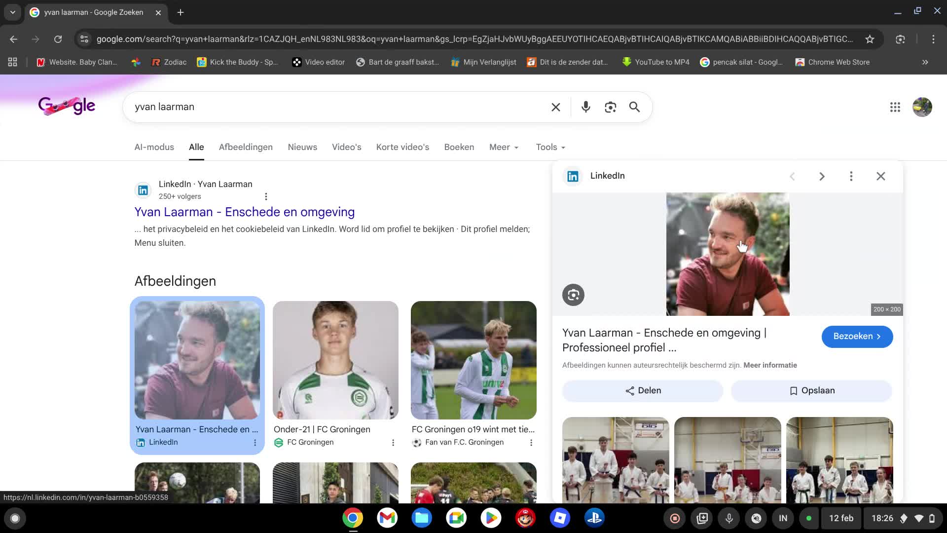 Reageren op Sam zijn schoolfotos