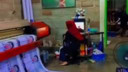 cetak banner plus cetak blanko menggunakan mesin offset