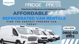 Refrigerated Vans | Freezer Van Hire – FridgeXpress