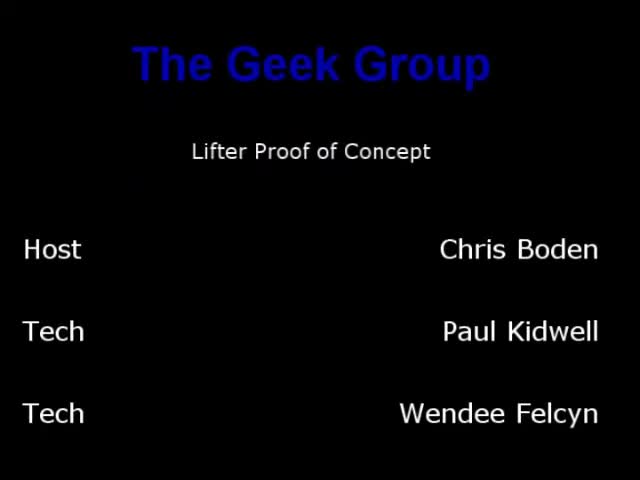 Geek Group Lifter Experimentation 2004