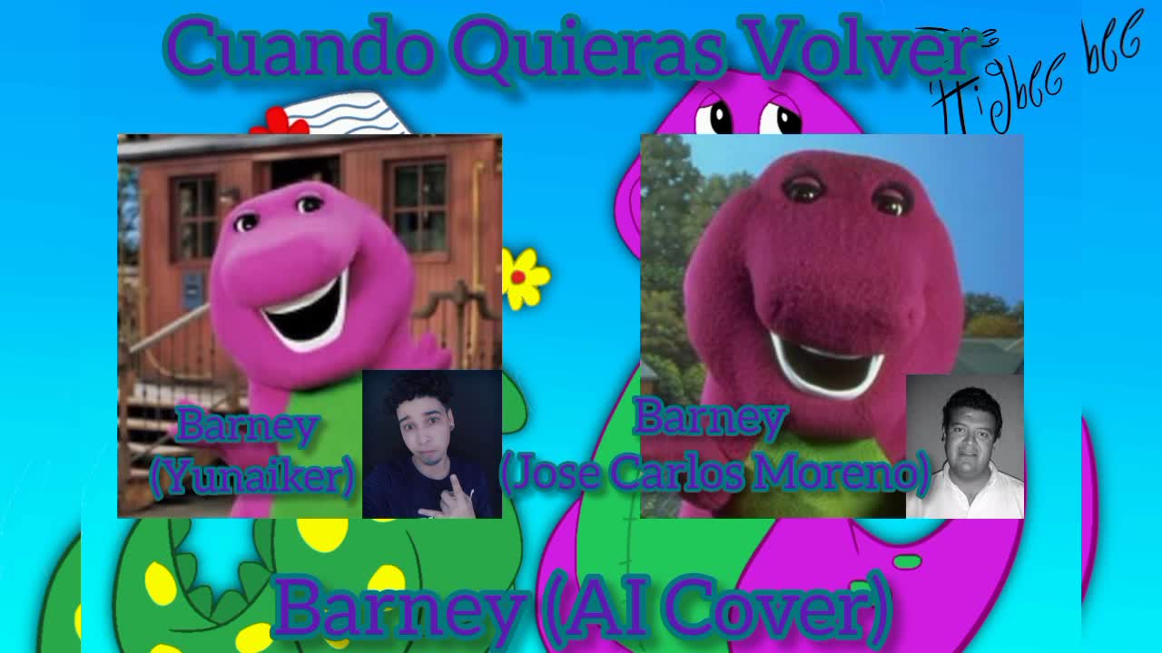 Cuando Quieras Volver - Barney (Yunaiker Ft Jose Carlos Moreno) (AI Cover)