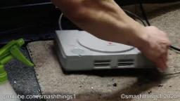 Smash Things Archives #1: Sony PlayStation Console Salt Water Test and Smash