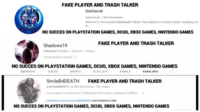 DCUO - SonHavok, Shadows19, SmileB4Death - Exposed