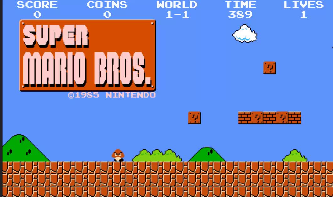 The quickest death in mario 1985