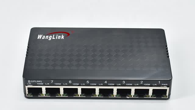 8 Port 10/100Mbps Reverse POE with Selectabl POE Out RPOE Switch