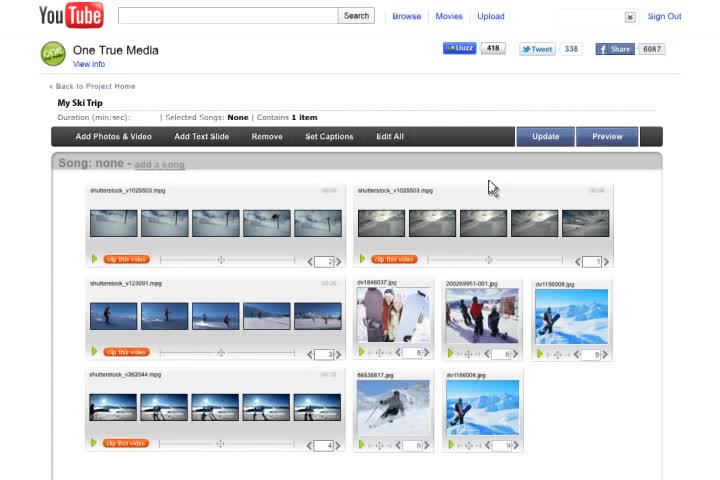 One True Media, simply powerful video creation