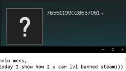 how to level up a community banned steam account