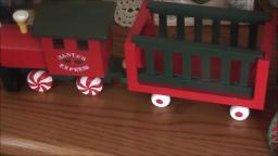 Santas Express Wood Train Decoration