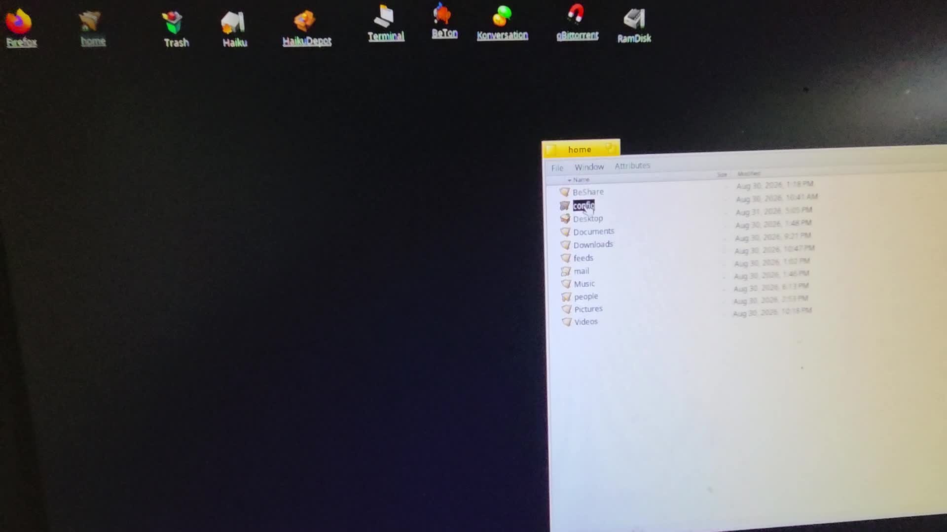 auto mount a 1GB Ram Disk on haiku