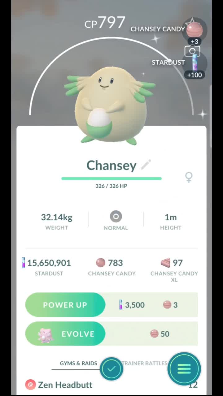 Pokémon GO-Shiny Chansey