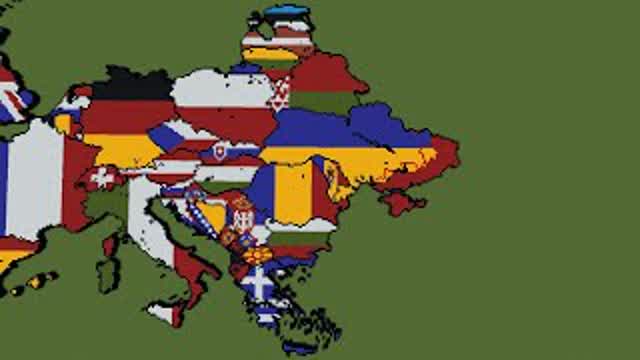 Minecraft World Flag Map - Part 2 - Eastern Europe