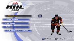 NHL 2003 Main Menu - Sweetness Jimmy Eat World PS2