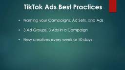 8. Tik Tok Ads Best Practices