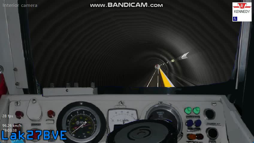 OpenBVE: TTC RT going down the BD 1.2 secret tunnel