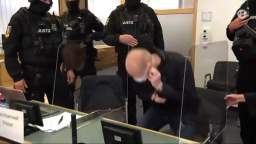 stephan balliet court videos whit out mask
