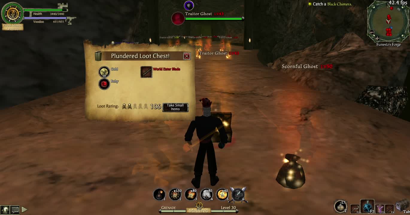 World Eater Blade in a chest!!!! - The Legend of Pirates Online