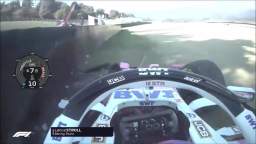 Eddie Kenny Lennault Knatcher crashes his Racing Point RP20