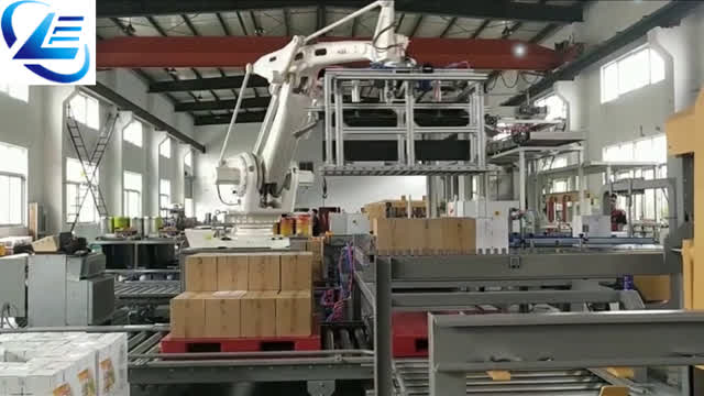 Automativ robot palletizer for cartons stacking with fast speed and stable performance