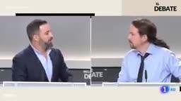⚡ Santiago Abascal pulveriza a Pablo Iglesias en directo