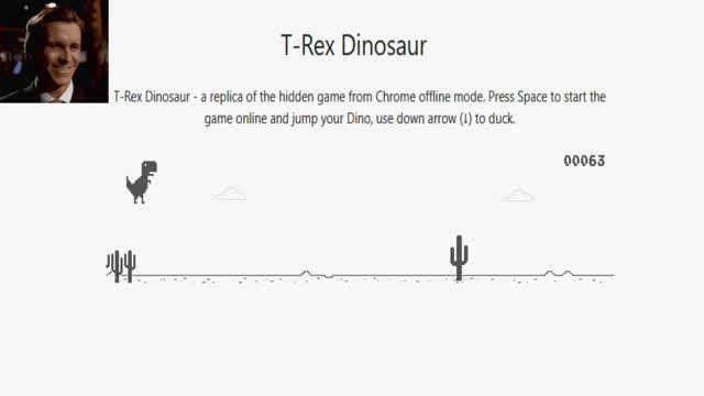 Playing Offline Dinosaur Game *Very Awesome*