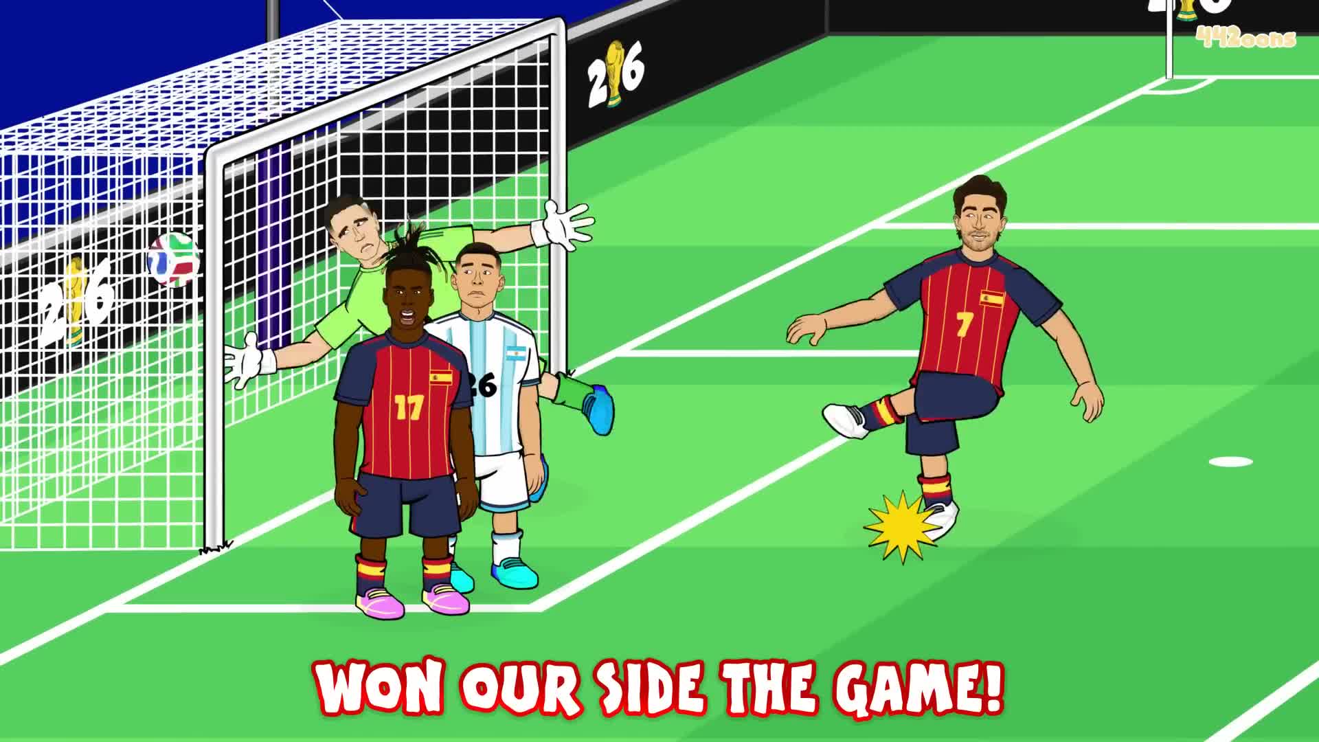 SPAIN WIN THE WORLD CUP🏆 (Espana 1-0 Argentina Final Highlights 26)