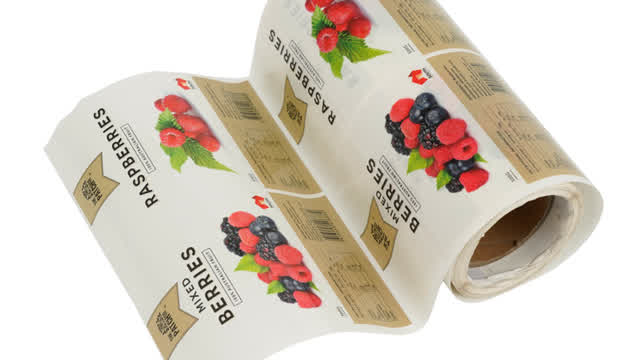 Custom Clear Die Cut Stickers Fruit Packaging Labels Transparent