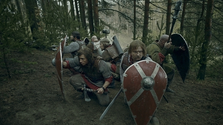 Battle with the pagans at the sacrificial stone.