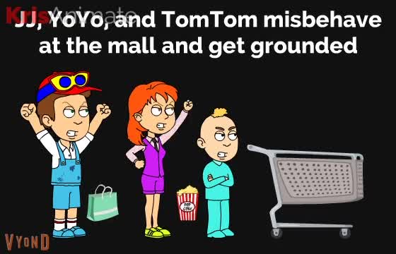 CMGG: JJ, YoYo, and TomTom misbehave at the mall and get grounded