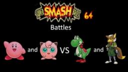 Super Smash Bros 64 Battles #92: Kirby and Jigglypuff vs Yoshi and Fox
