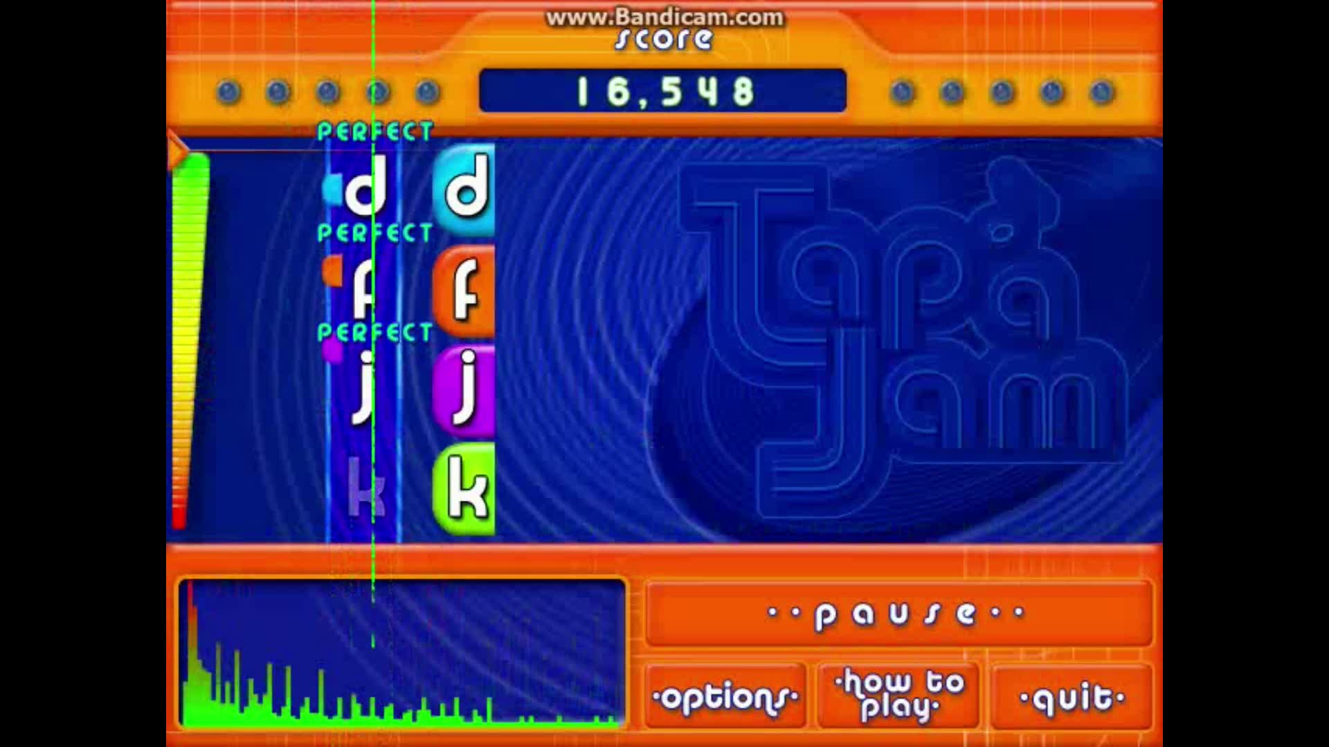 Playing Tap a Jam Playing Tap a Jam
