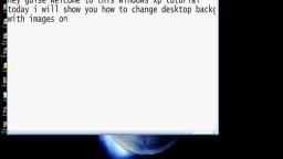 how to change desktop background in windows xp !!
