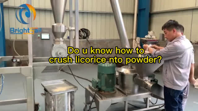 Do u know how to crush licorice into powder by licorice grinding machine？