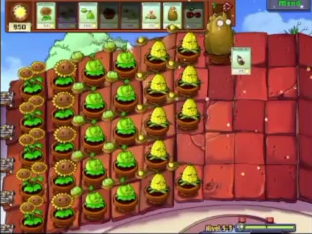 Plantas contra zombies - nivel 5-3