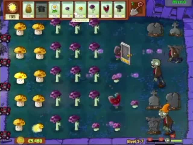 Plantas contra zombies - nivel 2-7 av 2