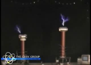 Super Mario Brothers played through a Tesla Coil