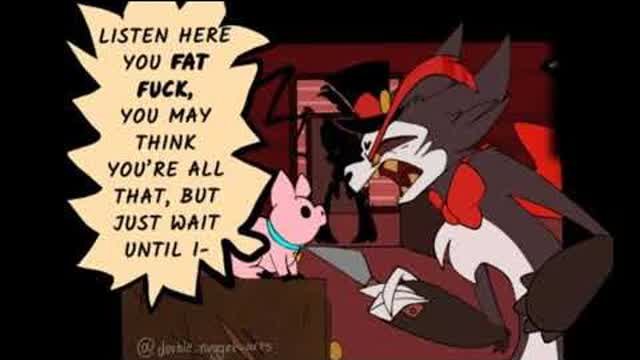 Husker Has Beef With Fat Nuggets! (Hazbin Hotel Comic-Dub)